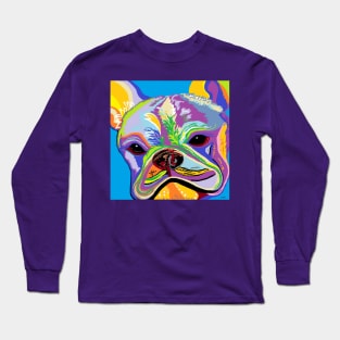 Colorful French Bulldog Long Sleeve T-Shirt